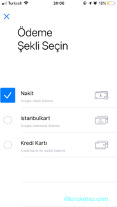 イスタンブールのタクシーアプリ iTaksi