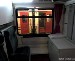 イスタンブールから夜行列車でソフィアへ【二等寝台列車(2人用)の室内】
